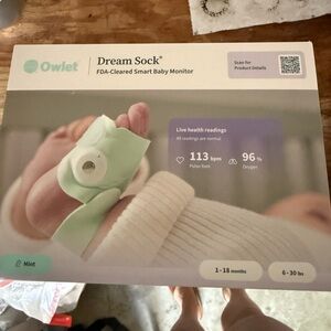Owlet Dream Sock Baby Monitor in Mint